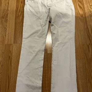 Big Star “Kate”Mid rise straight white denim jeans